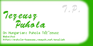 tezeusz puhola business card